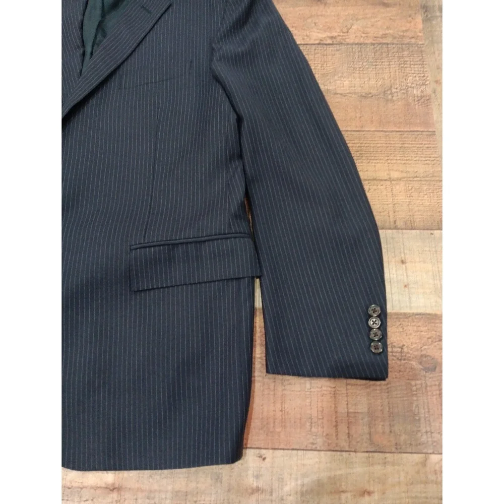Polo‎ Ralph Lauren Blazer Mens 48R Pinstripe Made Italy Wool / Cashmere   2355